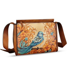 Load image into Gallery viewer, Genuine Leather Crossbody Bag for Women Hand Painted Leather Handmade Crossbody Satchel Handbag Hand Drawn Purse
