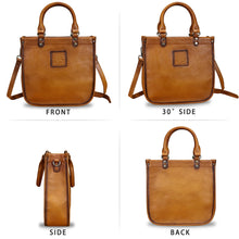 Load image into Gallery viewer, Genuine Leather Handbags for Women Vintage Real Leather Fashion Tote Bag Shoulder Bag Crossbody Bag Satchel Purse
