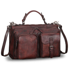Load image into Gallery viewer, Genuine Leather Purses and Handbags for Women Vintage Leather Messenger Bag Shoulder Bag Satchel Purses with Strap
