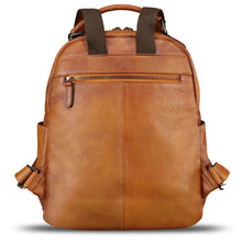 Load image into Gallery viewer, IVTG Genuine Leather Backpack for Women Vintage Laptop Knapsack Purse Rucksack Fashion Daypack Bag High Capacity for Travel
