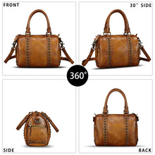 Load image into Gallery viewer, Genuine Leather Handbags for Women Purse Satchel Vintage Handmade Handbag Crossbody Shoulder Bags
