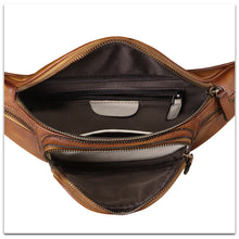Load image into Gallery viewer, Genuine Leather Fanny Pack for Women and Men Real Leather Sling Bag Crossbody Bag Fashion Waist Bag Chest Purse
