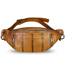 Load image into Gallery viewer, Genuine Leather Fanny Pack for Women Vintage Real Leather Waist Bag Fashion Hip Bag Sling Bag Crossbody Bag Purse
