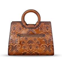 Load image into Gallery viewer, Genuine Leather Satchels for Women Top Handle Bags Handmade Vintage Crossbody Bag Purses Shoulder Bag
