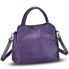Load image into Gallery viewer, Genuine Leather Satchel Purse for Women Vintage Handmade Top Handle Handbag Designer Crossbody Bags

