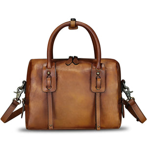 Genuine Leather Purses and Handbags for Women Vintage Real Leather Shoulder Bag Crossbody Satchel Purse with Strap