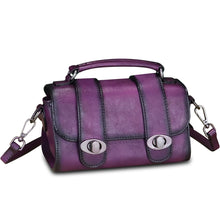Load image into Gallery viewer, Genuine Leather Satchel for Women Vintage Purse Handmade Handbag Retro Crossbody Bag Purse
