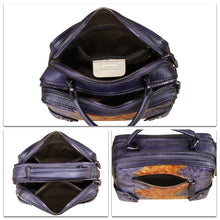 Load image into Gallery viewer, Genuine Leather Satchel for Women Purse Vintage Handmade Top Handle Handbag Retro Designer Crossbody Bag Purse
