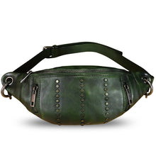 Load image into Gallery viewer, Genuine Leather Fanny Pack for Women Vintage Real Leather Waist Bag Fashion Hip Bag Sling Bag Crossbody Bag Purse
