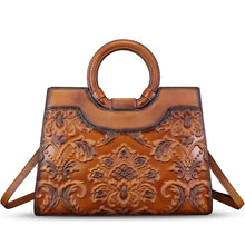 Load image into Gallery viewer, Genuine Leather Satchels for Women Top Handle Bags Handmade Vintage Crossbody Bag Purses Shoulder Bag
