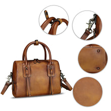 Load image into Gallery viewer, Genuine Leather Purses and Handbags for Women Vintage Real Leather Shoulder Bag Crossbody Satchel Purse with Strap
