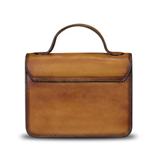 Load image into Gallery viewer, Genuine Leather Satchel Purse for Women Vintage Handmade Top Handle Handbag Crossbody Purse
