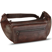 Load image into Gallery viewer, Genuine Leather Fanny Pack for Men and Women Waist Bag Hip Bag Real Leather Fanny Bag Sling Bag Crossbody Bags Chest Purses
