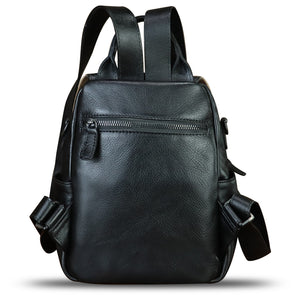 Genuine Leather Backpack for Women Hand Painted Knapsack Purse Designer Handmade Rucksack Casual Daypack