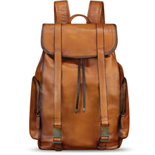 Load image into Gallery viewer, Genuine Leather Large Backpack for Men and Women Knapsack purse Rucksack Fashion Daypack High Capacity for Travel
