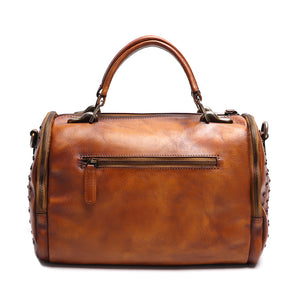 Genuine Leather Purses and Handbags for Women Vintage Handmade Leather Top Handle Shoulder Bag Crossbody Satchel Purse