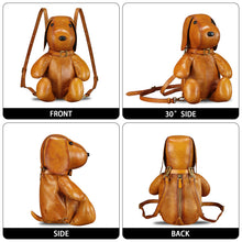 Load image into Gallery viewer, Genuine Leather Purse and Backpack Women Dog Shape Shoulder Bag Crossbody Bag
