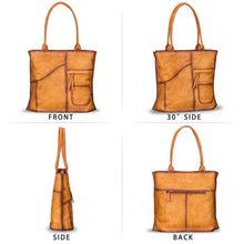 Load image into Gallery viewer, Genuine Leather Shoulder Bag Tote Bag for Women Vintage Real Leather Purses and Handbags Top Handle Satchel Bag
