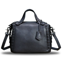 Load image into Gallery viewer, Genuine Leather Satchel for Women Handmade Vintage Crossbody Bag Shoulder Purses for Ladies
