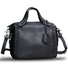 Load image into Gallery viewer, Genuine Leather Satchel for Women Handmade Vintage Crossbody Bag Shoulder Purses for Ladies
