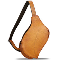 Load image into Gallery viewer, Genuine Leather Sling Bag for Women - Vintage Real Leather Sling Backpack Fashion Shoulder Crossbody Chest Bag
