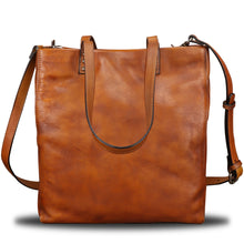 Load image into Gallery viewer, Genuine Leather Tote Bag Satchel Shoulder Bag Purse
