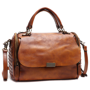 Genuine Leather Satchel A5785