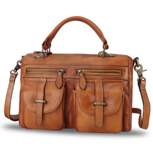 Load image into Gallery viewer, Genuine Leather Satchel A592
