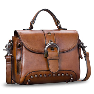 Genuine Leather Satchel A635