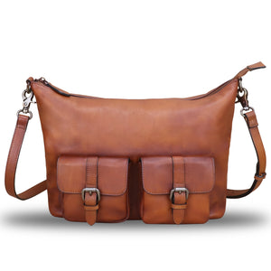 Genuine Leather Crossbody Bag Satchel A952