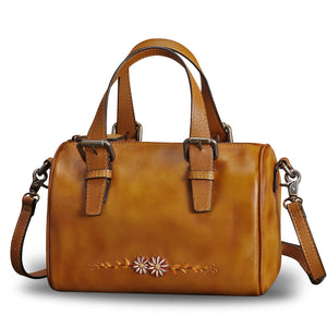 Genuine Leather Hand Painted Satchel LRTO-906