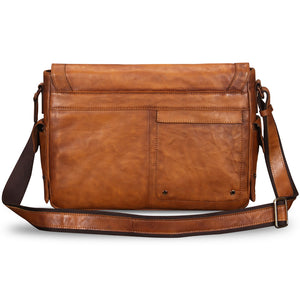 Genuine Leather Crossbody Messenger Bag W7789