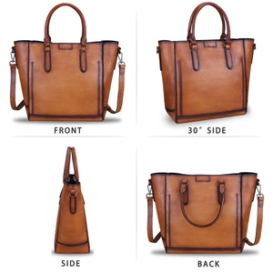 Genuine Leather Handbags for Women Totes Shoulder Bag Satchel