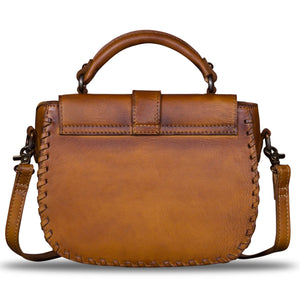 Genuine Leather Crossbody Satchel A291