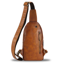 Load image into Gallery viewer, Genuine Leather Sling Bag for Man and Women Crossbody Purse Handmade Retro Shoulder Backpack Vintage Chest Bags LRTO-A853
