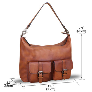 Genuine Leather Crossbody Bag Satchel A952