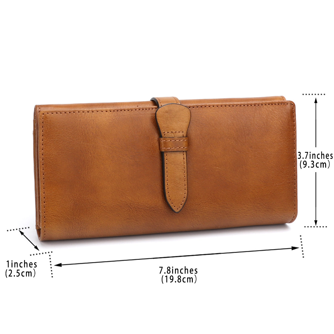 Women's Vintage Genuine Leather Long Wallet