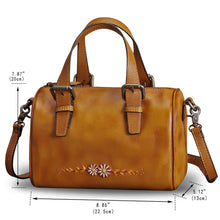 Load image into Gallery viewer, Genuine Leather Hand Painted Satchel LRTO-906
