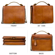 Load image into Gallery viewer, Genuine Leather Crossbody Bags for Women Vintage Handmade Shoulder Purse W0093
