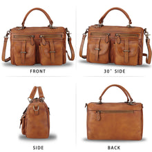 Load image into Gallery viewer, Genuine Leather Satchel A592
