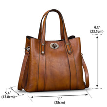 Load image into Gallery viewer, Genuine Leather Handbags for Women Satchel Purses Vintage Handmade Shoulder Bag Cowhide Top Handle Handbag Totes A826
