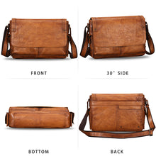 Load image into Gallery viewer, Genuine Leather Crossbody Messenger Bag for Men Leather Purse
