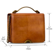 Load image into Gallery viewer, Genuine Leather Crossbody Bags for Women Vintage Handmade Shoulder Purse W0093
