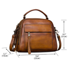 Load image into Gallery viewer, Genuine Leather Satchel A591
