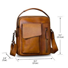 Load image into Gallery viewer, Genuine Leather Crossbody Messenger Bag A688
