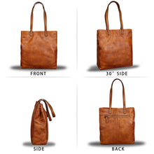 Load image into Gallery viewer, Genuine Leather Tote Bag Satchel Shoulder Bag Purse
