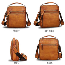 Load image into Gallery viewer, Genuine Leather Crossbody Messenger Bag S0020
