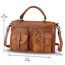 Load image into Gallery viewer, Genuine Leather Satchel A592
