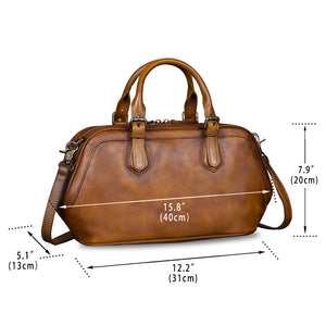 Genuine Leather Satchel A269