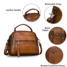 Load image into Gallery viewer, Genuine Leather Satchel A591
